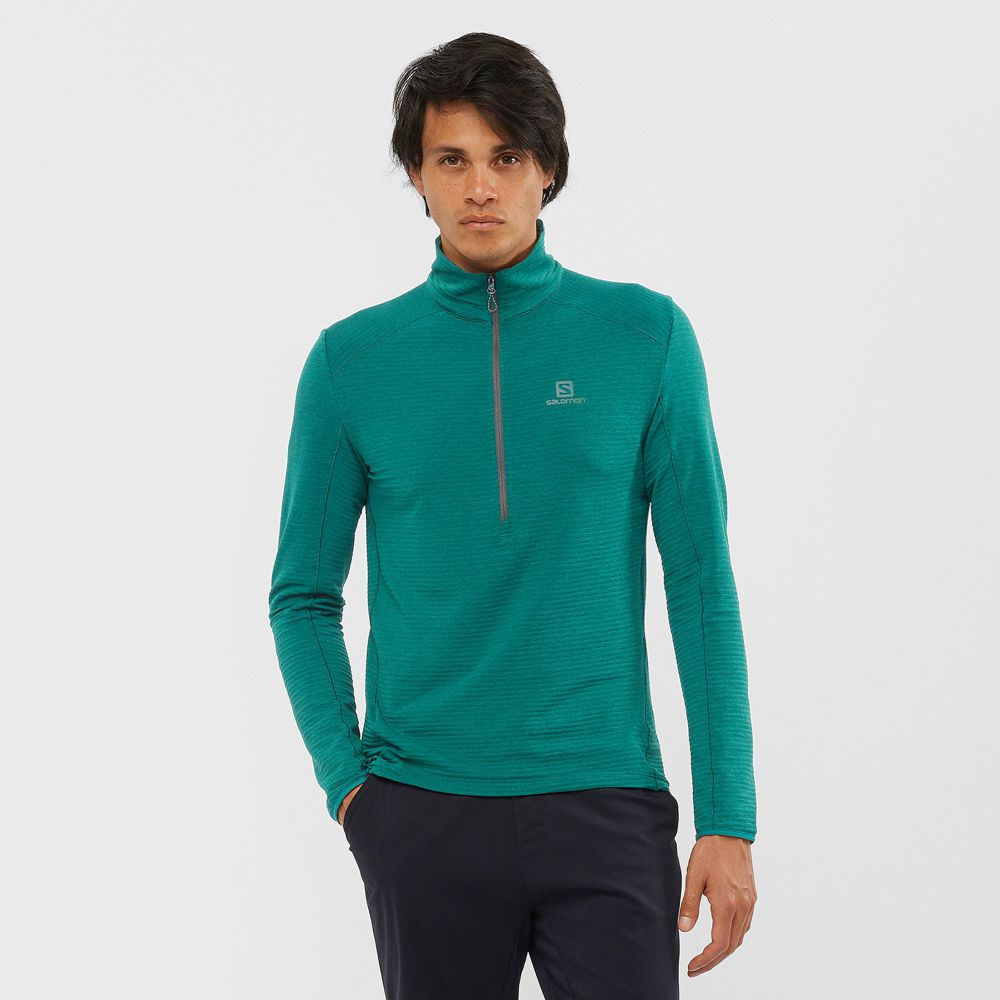 SALOMON OUTLINE Philippines - Men's Midlayers - Green | 261408-HYF